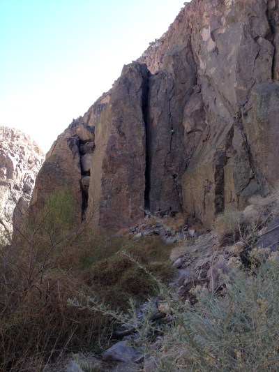 Gorgeous Towers. "Gorgeous (10b) climbs the left arete