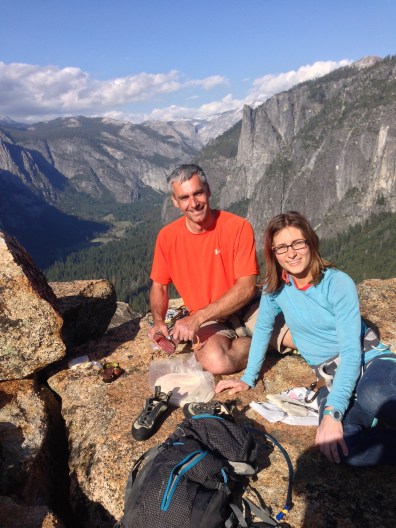 Celebrating our summit with a much deserved lunch of suho mess (Bosnian dried beef)